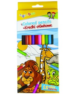 Χρωματιστά μολύβια Gimboo - 12 χρώματα