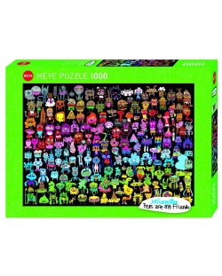 Παζλ Heye 1000 κομμάτια - Ήρωες στα χρώματα του ουράνιου τόξου, Jon Burgerman