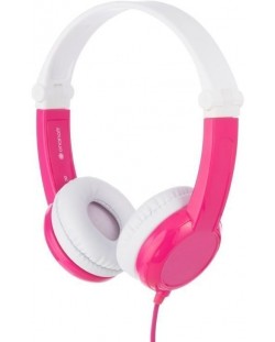 Παιδικά ακουστικά BuddyPhones - CONNECT, ροζ
