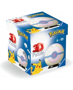 3D Пъзел Ravensburger από 54 κομμάτια - Pokemon: Heal Ball