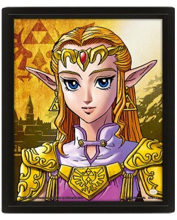 3D αφίσα με κορνίζα  Pyramid Games: The Legend of Zelda - Zelda to Sheik	