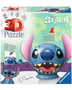 3D Пъзел Ravensburger από 72 κομμάτια - Stitch with ears