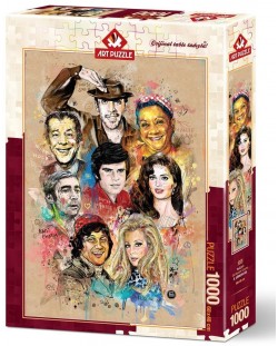 Παζλ Art Puzzle 1000 κομμάτια - Οι ήρωες του παλιού τούρκικού κινηματογράφου, R. Gyorkyam Gul
