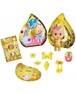 Μίνι κούκλα που κλαίει με χρυσά δάκρυα IMC Toys Cry Babies Magic Tears - Golden, ποικιλία