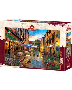 Παζλ Art Puzzle 2000 κομμάτια - Διασχίζοντας την Ιταλία με ποδήλατο, David M.