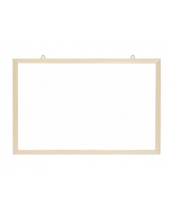 Λευκός πίνακας με ξύλινο πλαίσιο  30 х 45 cm