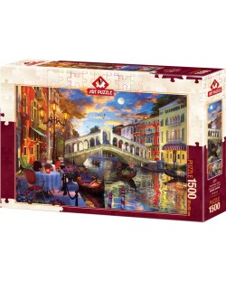 Παζλ Art Puzzle 1500 κομμάτια - Γέφυρα του Ριάλτο, Βενετία