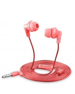 Ακουστικά με μικρόφωνο Cellularline - Smarty, κόκκινα