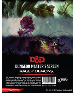 Αξεσουάρ για παιχνίδι ρόλων Dungeons & Dragons: Out of the Abyss - DM Screen