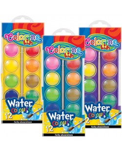 Ακουαρέλα Colorino Kids - 12 χρώματα, μεγάλο κουτί, ποικιλία