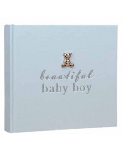 Άλμπουμ φωτογραφιών με ασημί διακόσμηση  Bambino - Beautiful baby boy