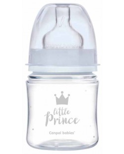 Μπουκάλι κατά των κολικών  Canpol Easy Start - Royal Baby, 120 ml,μπλε