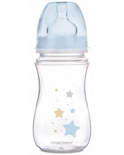 Μπουκάλι κατά των κολικών Canpol - Newborn Baby, 240 ml, μπλε