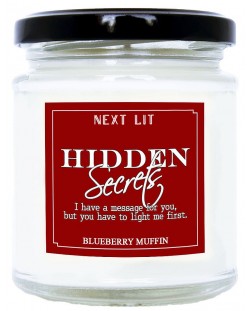 Αρωματικό κερί Next Lit Hidden Secrets - Θα έχουμε  αγόρι, στα αγγλικά