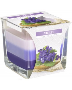 Αρωματικό κερί Bispol Aura - Violet, 170 g