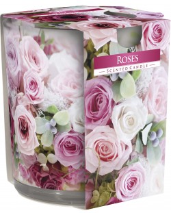 Αρωματικό κερί Bispol Aura - Roses, 100 g