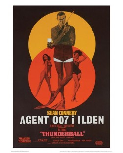 Εκτύπωση τέχνης Pyramid Movies: James Bond - Thunderball – Danish