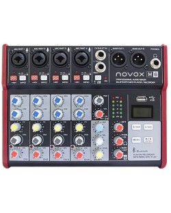 Μίκτης ήχου Novox - M6 MKII, μαύρο κόκκινο