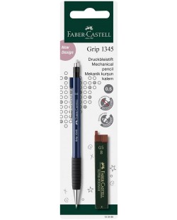 Αυτόματο μολύβι Faber-Castell Grip - 0.5 mm, με 12 γραφίτες που περιλαμβάνονται