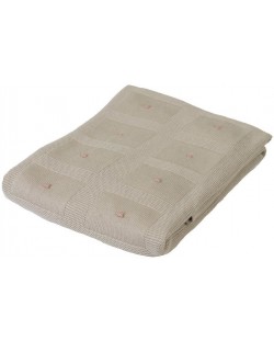 Κουβέρτα από μπαμπού Baby Matex - Accent, 80 x 100 cm, καφέ