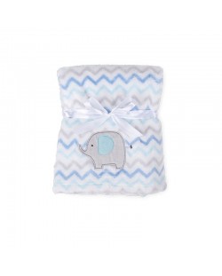 Βρεφική κουβέρτα Baby Matex - Ricco, 75 x 100 cm, μπλε