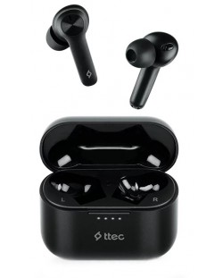 Ασύρματα ακουστικά ttec - AirBeat Play, TWS, μαύρα