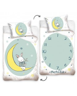 Παιδικό σετ ύπνου Sonne - Bunny on the moon,  2 τεμάχια