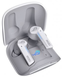 Ασύρματα ακουστικά ASUS - ROG Cetra True Wireless, ANC,λευκό/γκρι