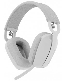 Ασύρματα ακουστικά με μικρόφωνο  Logitech - Zone Vibe 100,λευκό/γκρι