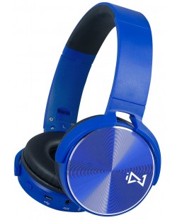 Ασύρματα ακουστικά με μικρόφωνο Trevi - DJ 12E50 BT, μπλε