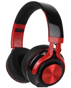 Ασύρματα ακουστικά PowerLocus - P3, μαύρα/κόκκινα