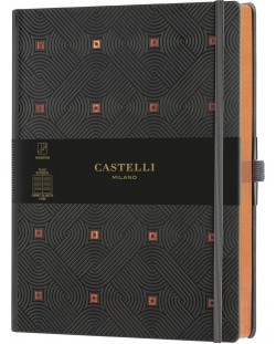 Σημειωματάριο Castelli Copper & Gold - Maya Copper, 19 x 25 cm, με γραμμές
