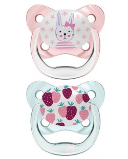 Πιπίλα μωρού Dr. Brown's - PreVent, 0-6 μηνών, 2 τεμάχια, ροζ