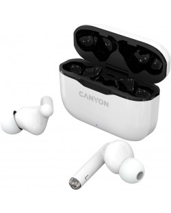 Ασύρματα ακουστικά Canyon - TWS-3, λευκά
