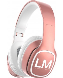 Ασύρματα ακουστικά PowerLocus - Louise&Mann Symphony,ροζ/λευκό