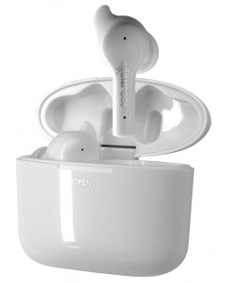 Ασύρματα ακουστικά Boompods - Bassline GO, TWS, λευκά