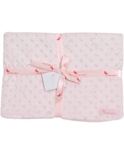 Βρεφική κουβέρτα Interbaby - Coral Fleece, ροζ, 80 х 110 cm