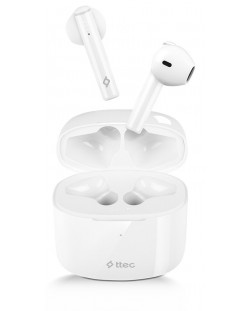 Ασύρματα ακουστικά  ttec - AirBeat Lite 2, TWS, λευκό