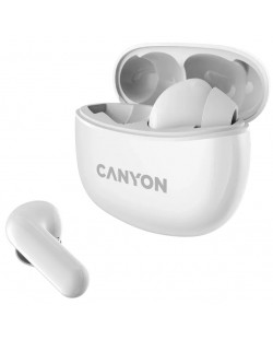 Ασύρματα ακουστικά Canyon - TWS5, λευκά