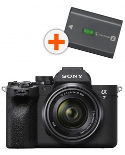 Mirrorless Φωτογραφική Μηχανή  Sony - Alpha A7 IV, 33MPx, 28-70mm, f/3.5-5.6 + μπαταρία Sony NP- FZ100