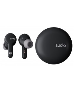 Ασύρματα ακουστικά Sudio - A2, TWS, ANC, μαύρο