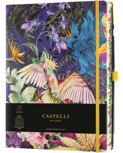 Σημειωματάριο Castelli Eden - Cockatiel, 19 x 25 cm, με γραμμές