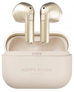 Ασύρματα ακουστικά Happy Plugs - Hope, TWS, χρυσαφένιο