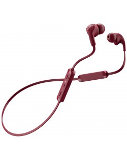 Ασύρματα ακουστικά με μικρόφωνο Fresh n Rebel - Flow Tip, κόκκινα