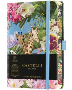 Σημειωματάριο Castelli Eden - Giraffe, 13 x 21 cm, με γραμμές