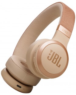 Ασύρματα ακουστικά JBL - Live 670NC, ANC, Sandstone