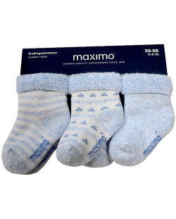 Βρεφικές κάλτσες Maximo - Φιγούρες, μπλε
