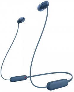 Ασύρματα ακουστικά με μικρόφωνο Sony - WI-C100, μπλε