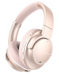 Ασύρματα ακουστικά PowerLocus - MoonFly, ANC, ροζ