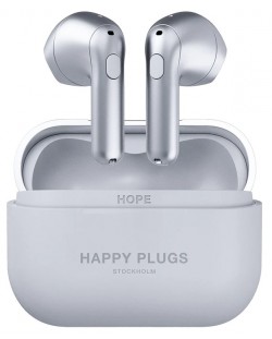 Ασύρματα ακουστικά  Happy Plugs - Hope, TWS,ασημί